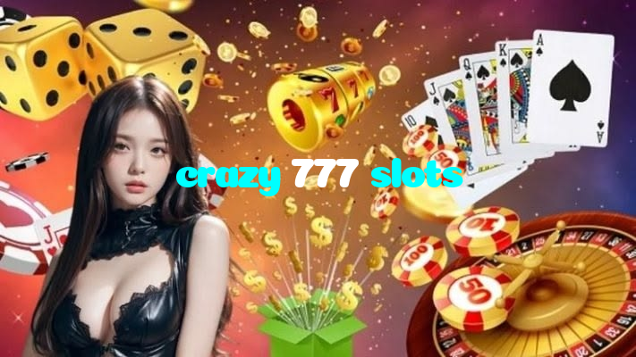 crazy 777 slots casino presented on mobile device in Pakistan with slots and live games